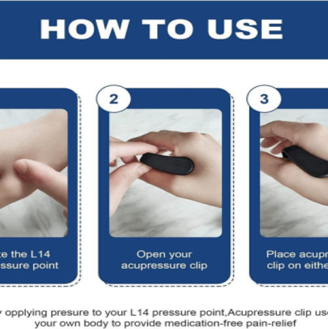 2 Pcs Sugar Control Li4 Acupressure Point Clip for Diabetics Stress Relief Buy One Get One Free