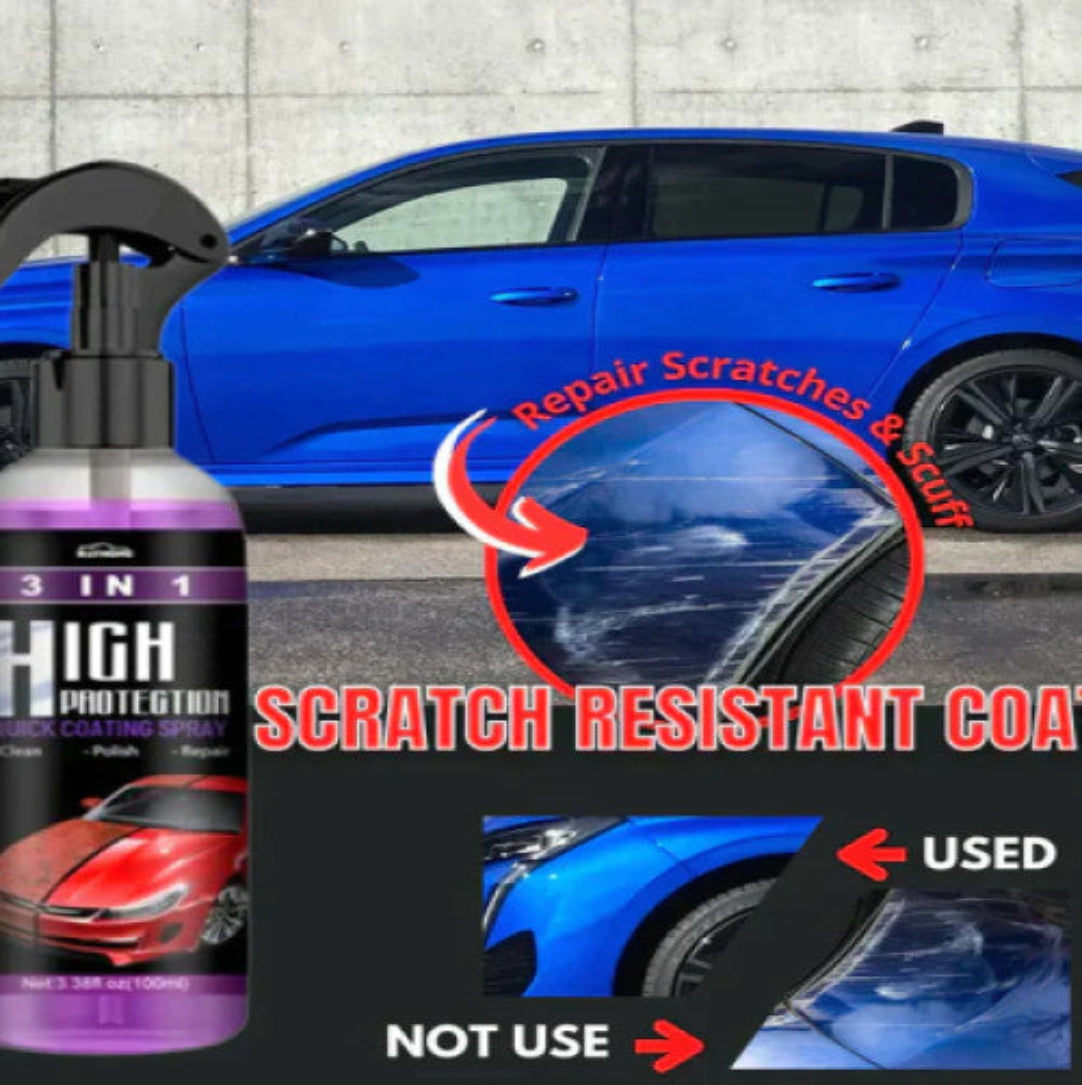 3 in 1 Car Shine/Scratch Spray ( Buy One Get One Free ) .