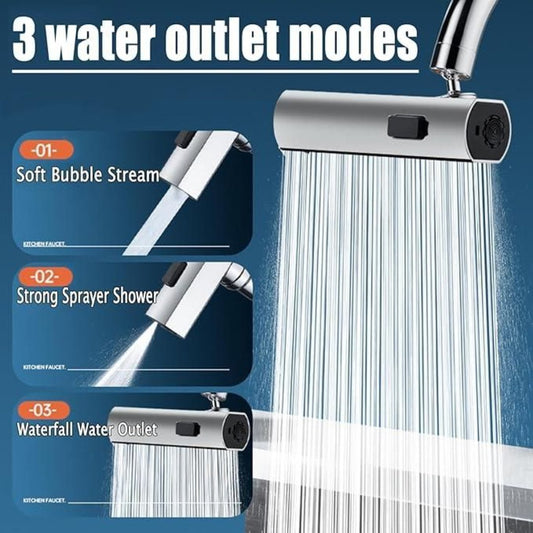 3 in 1 , 360 Waterfall Kitchen Faucet, Touch Faucet, Extender for Kitchen Sink .
