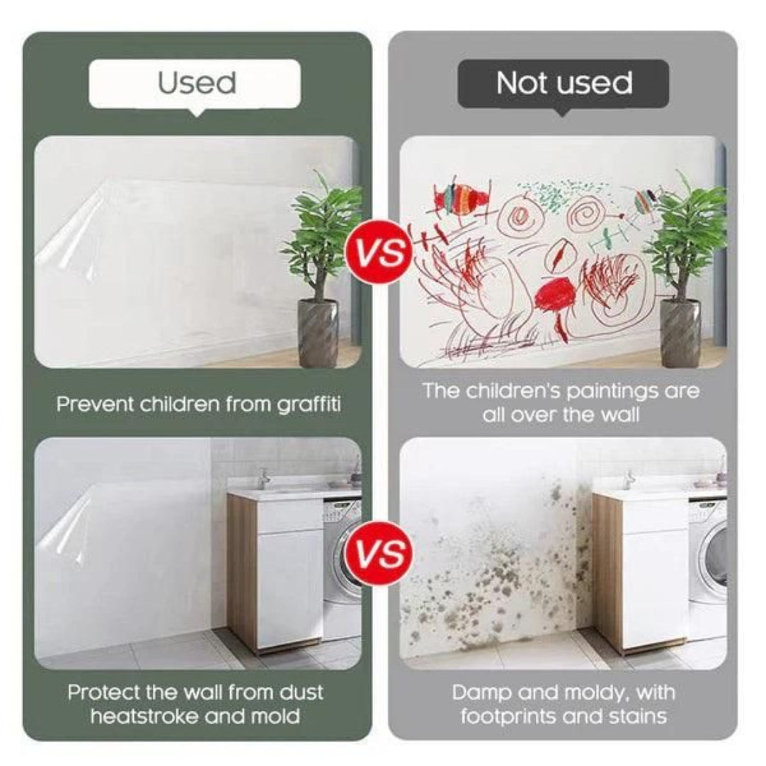 Self- Adhesive Transparent Electrostatic Wall Protection Film Buy 1 Get 1 Free .