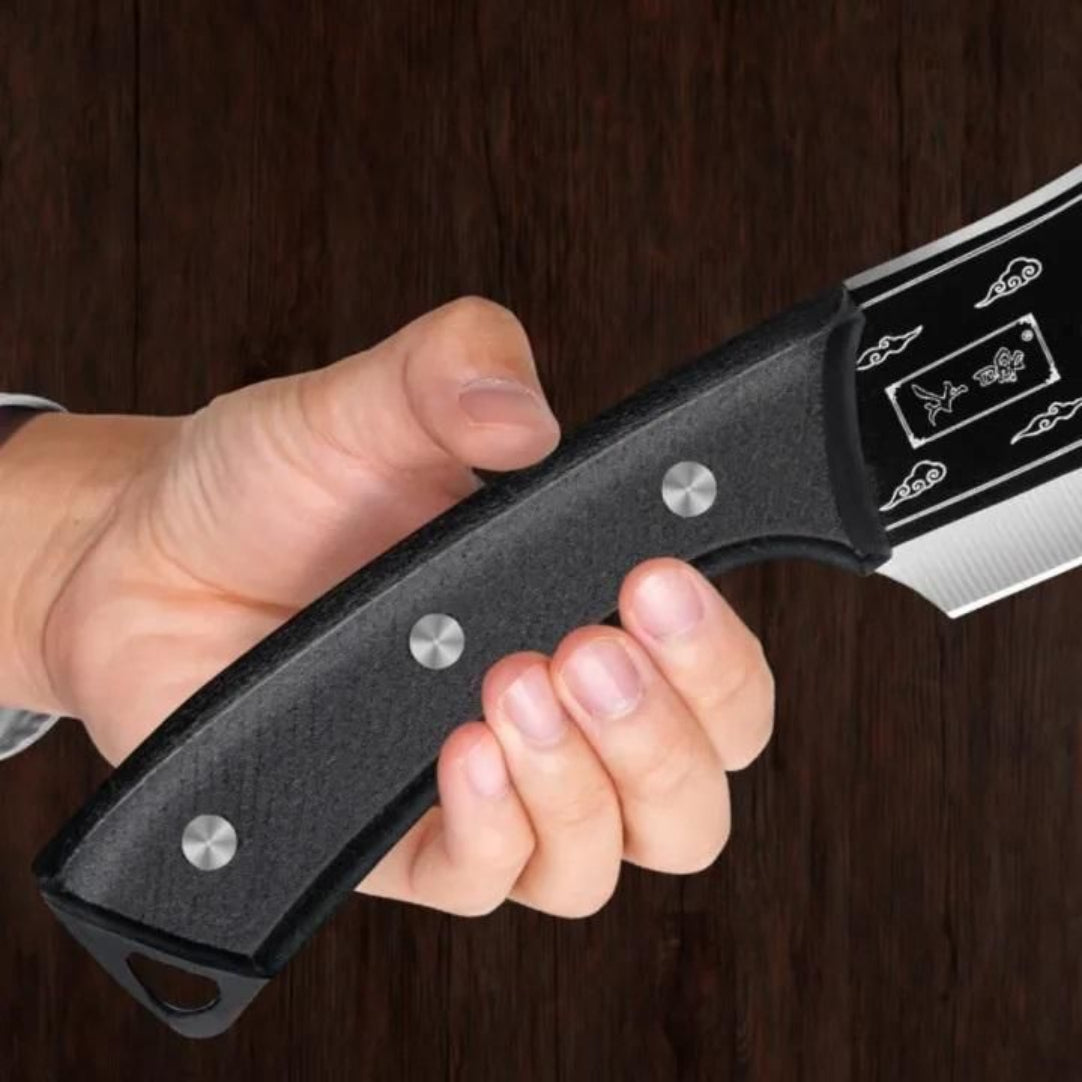 Dragon Chopping Knife Stainless Steel Blade .