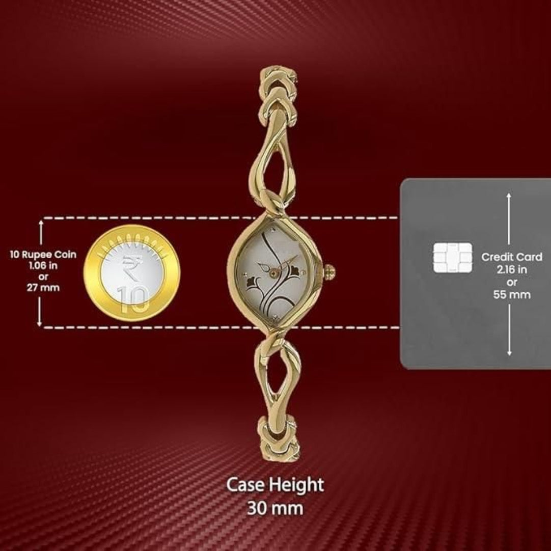 Titan Analog Silver Dial Women's Watch .