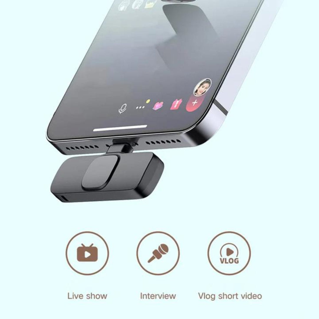 IMPORTED WIRELESS LAVALIER MICROPHONE AUDIO VIDEO RECORDING .