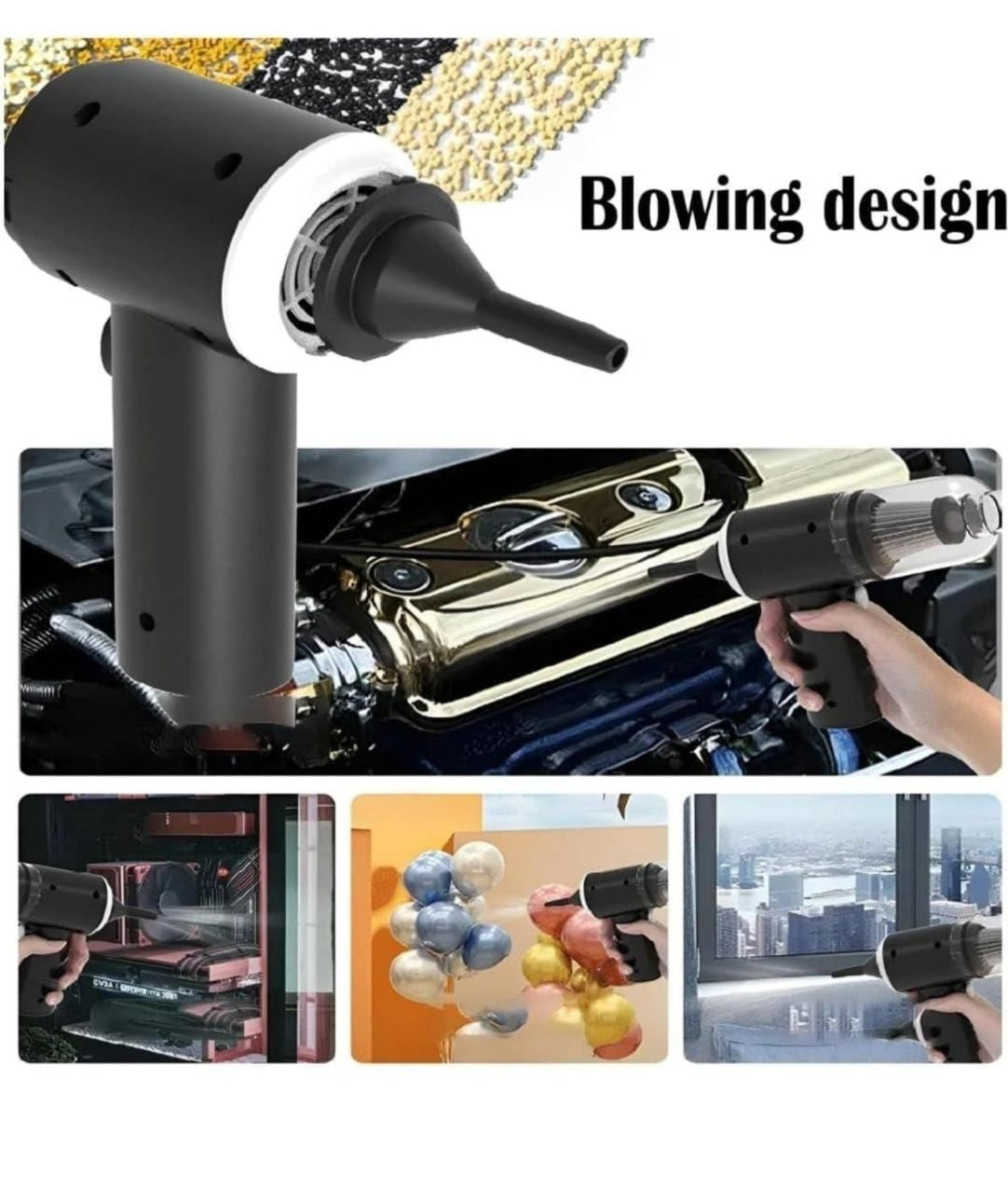 Vacuum Suction Cleaner Portable Air Duster Wireless .