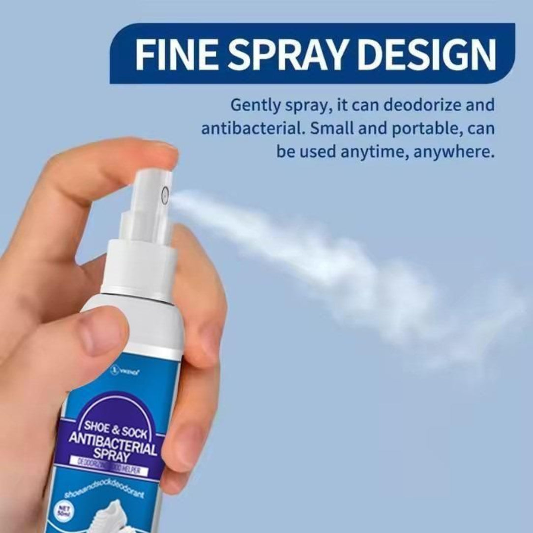 Antibacterial Shoe & Sock Deodorant Spray 60ml  ( Buy One Get One Free )