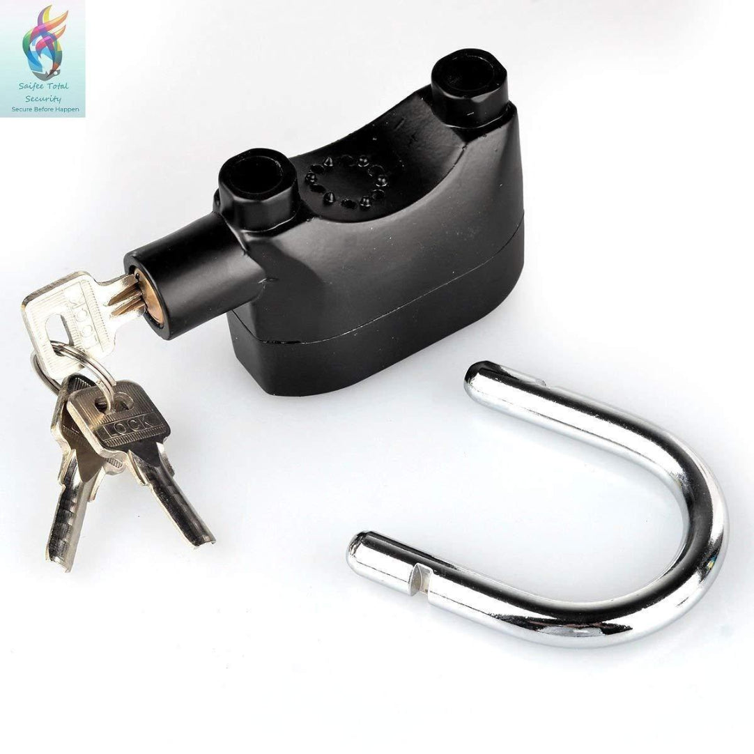 Motion Sensor Security Padlock Siren Alarm Lock .