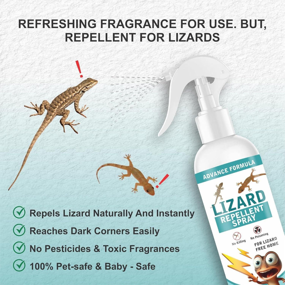 Lizard Repellent for Home Spray Pest Control 250ML ( Buy One Get One Free )
