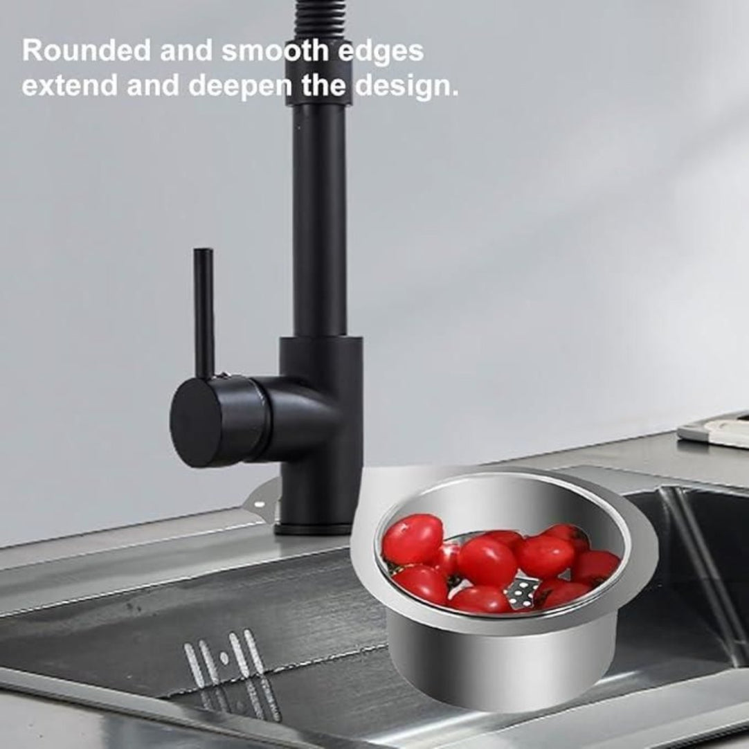 Stainless Steel Swan Drain Basket Sink Strainer .