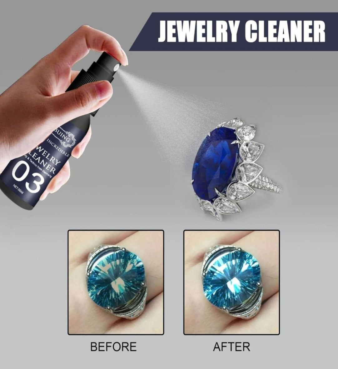 Jewelry Cleaner Cleaning Spray (BUY ONE GET ONE FREE)