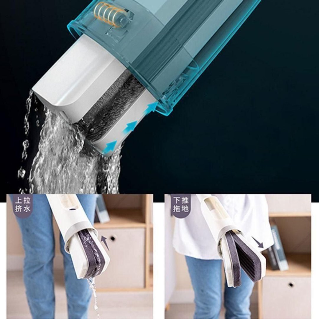 Self Squeezing Mop, Folding Sponge Mop, Absorbs More