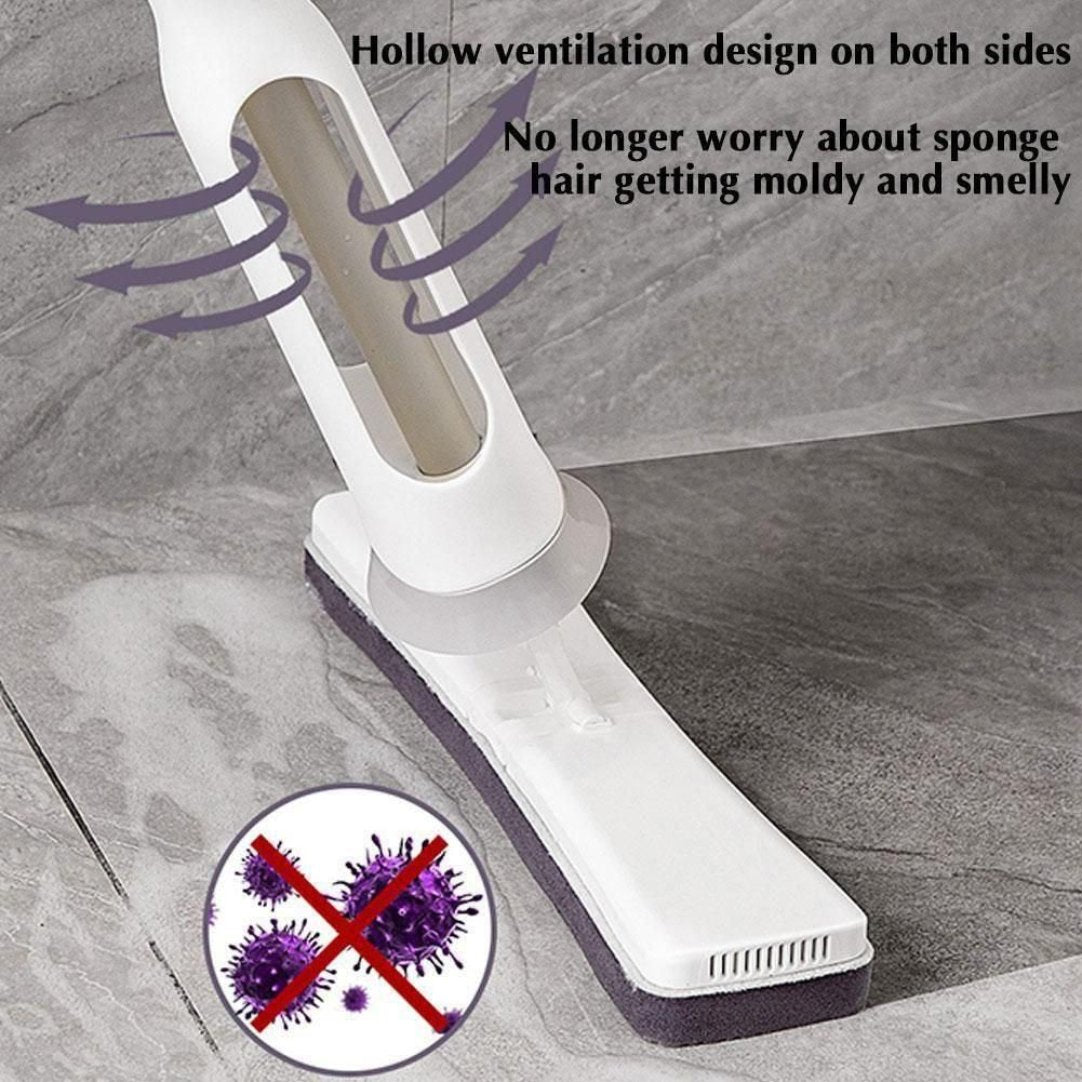 Self Squeezing Mop, Folding Sponge Mop, Absorbs More