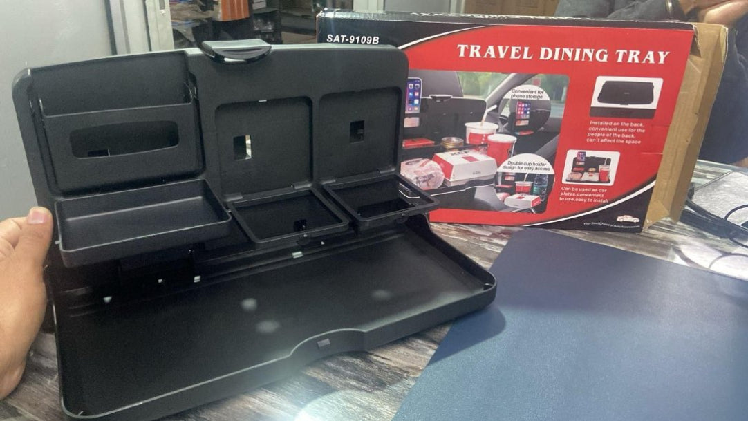 Car Travel Foldable Dining Food Tray .