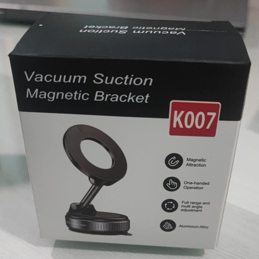 Box of a vacuum suction magnetic bracket with K007 branding on a white background