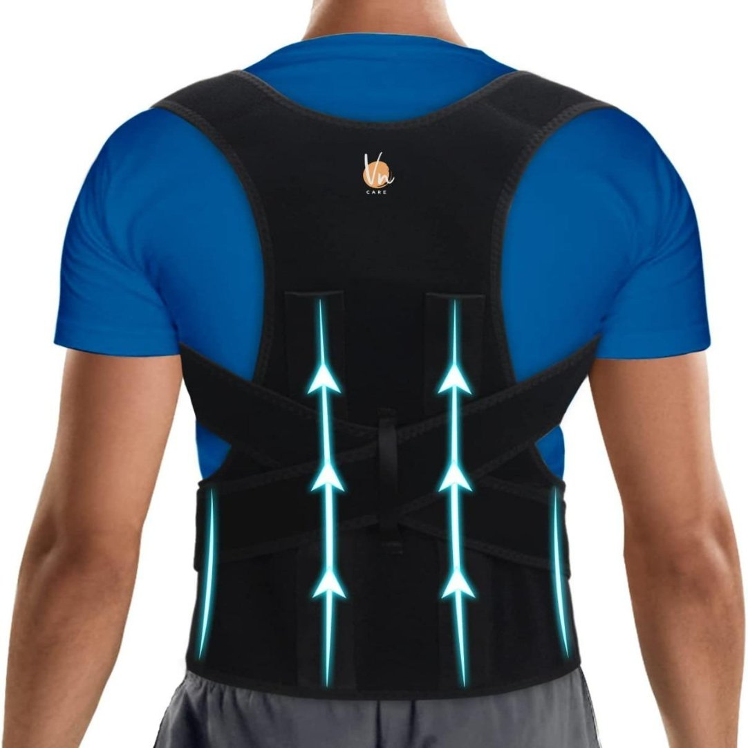 Back & Abdomen Support Pain Relief Posture Corrector Belt .