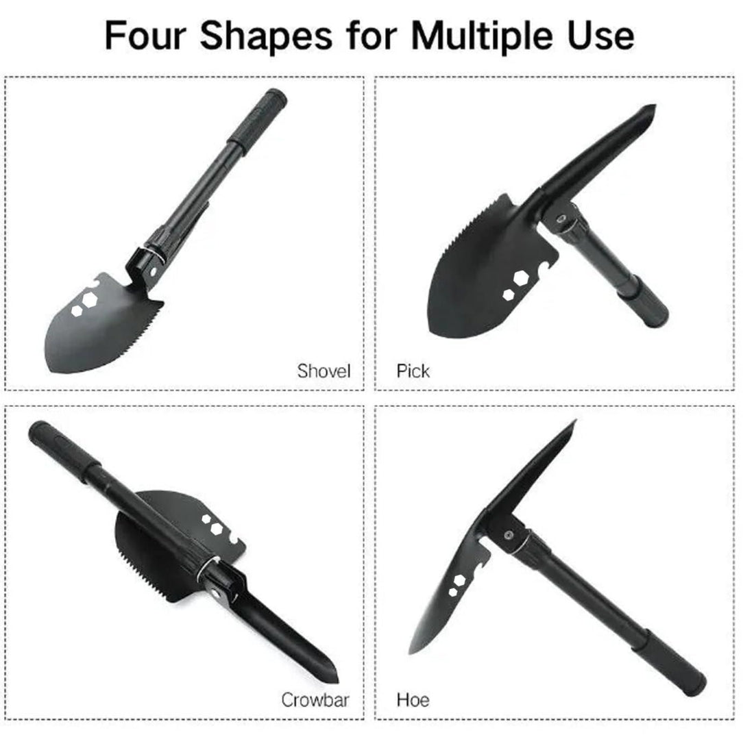 Multifunctional tool with four different shapes for multiple uses on a white background.