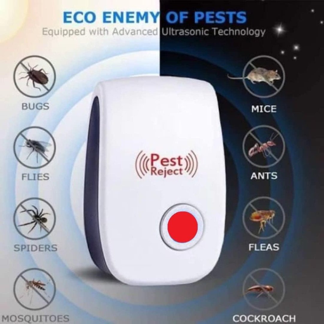 Ultrasonic Pest Repeller for Mosquito, Cockroaches, etc (BUY ONE GET ONE FREE).