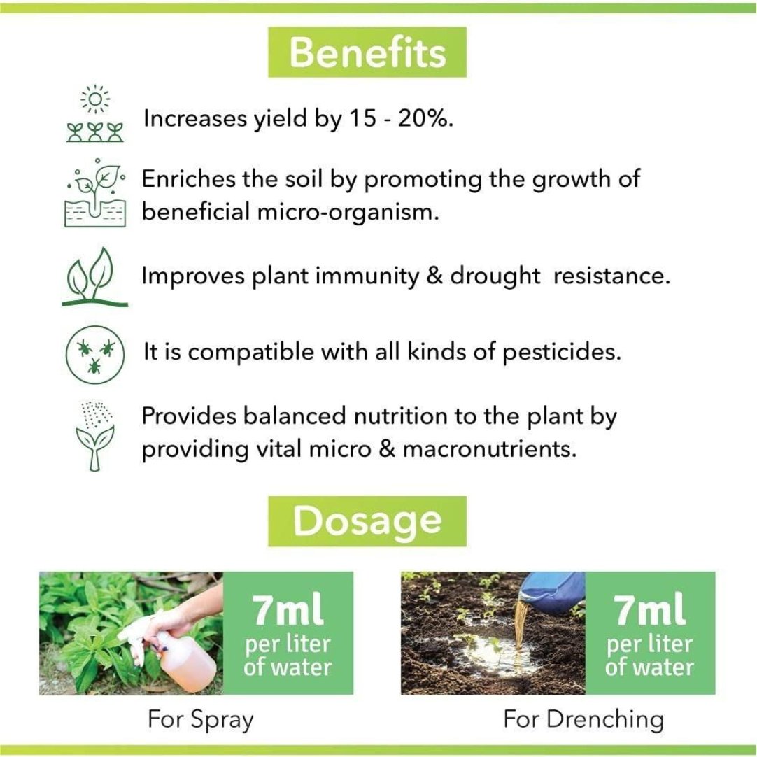 Plant Boost Liquid Biofertilizer for All Crops,Organic ( Buy Two Get Two Free )