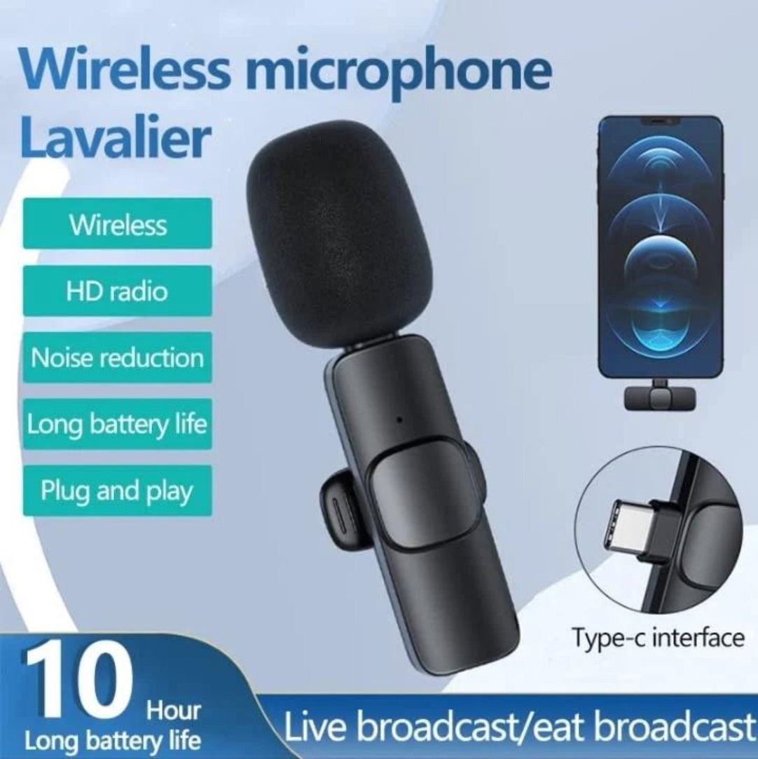 IMPORTED WIRELESS LAVALIER MICROPHONE AUDIO VIDEO RECORDING .