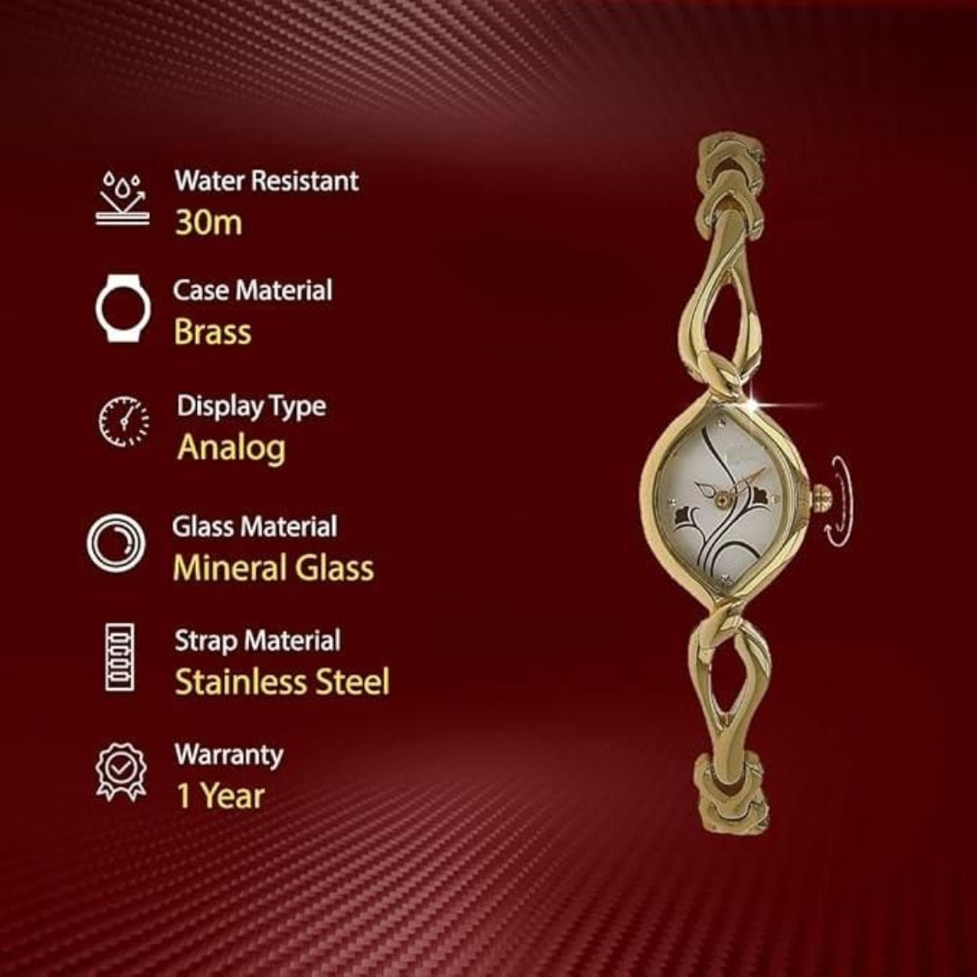 Titan Analog Silver Dial Women's Watch .