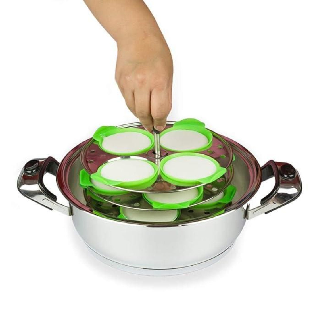Silicon Idli Liners (Pack of 8) .