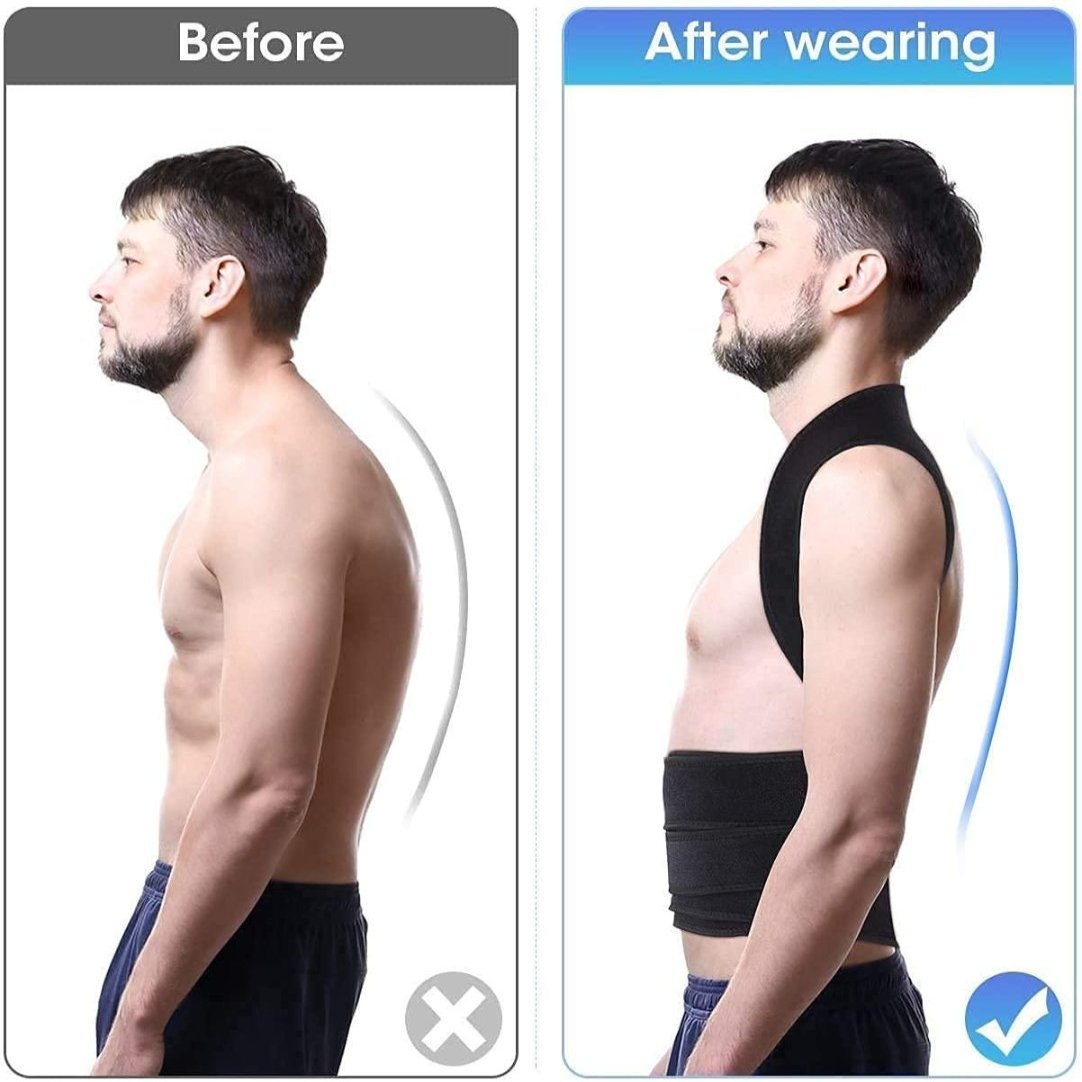 Back & Abdomen Support Pain Relief Posture Corrector Belt .