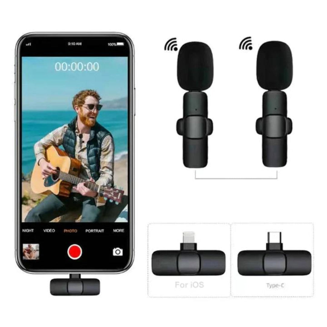 IMPORTED WIRELESS LAVALIER MICROPHONE AUDIO VIDEO RECORDING .