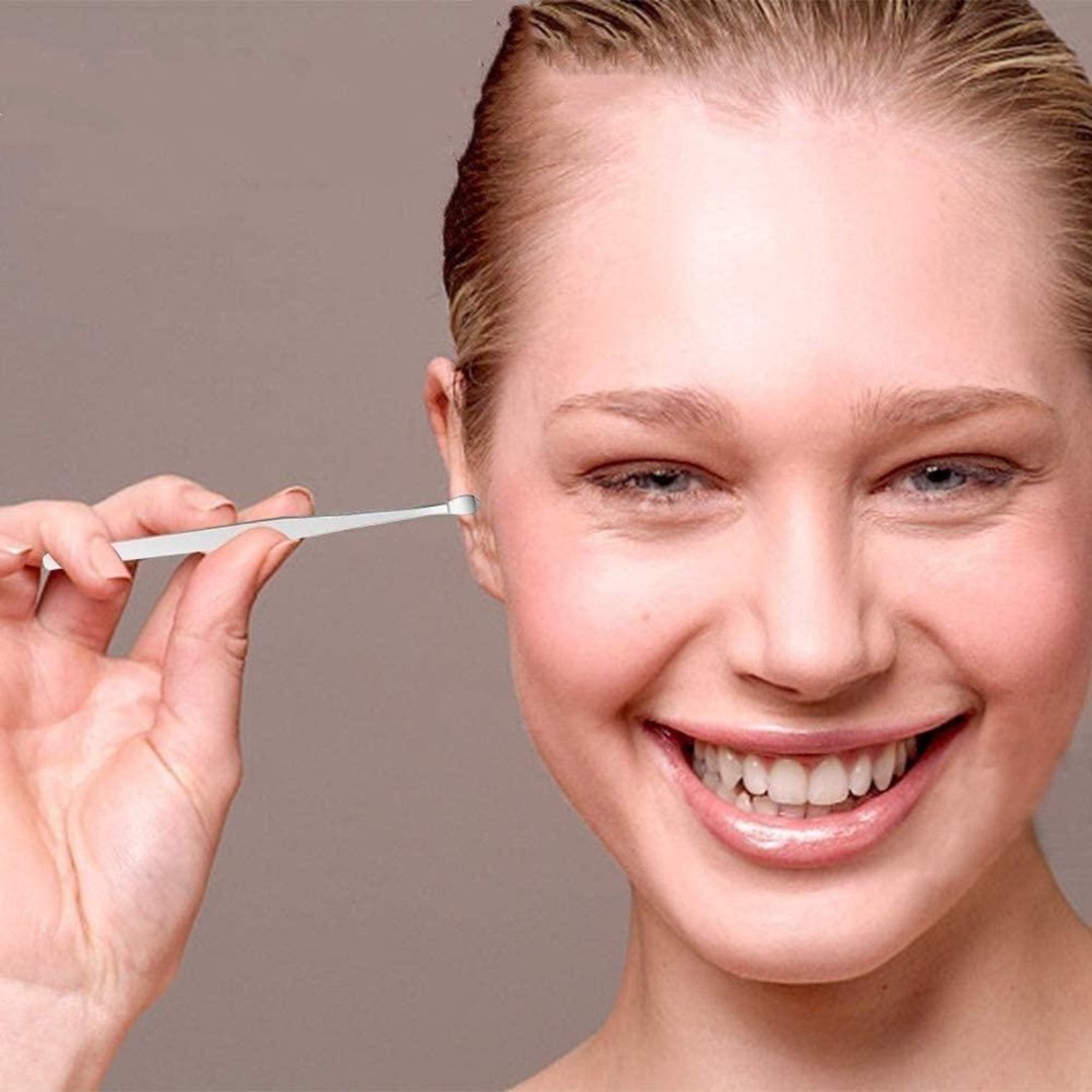 6 Pieces Ear Wax Removal Smooth Stainless Steel Kit .