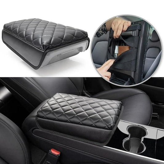 Leather Waterproof Armrest Seat Box Cover Pad Protector .