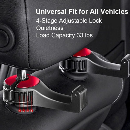 Car Seat Back Hooks with Phone Holder(Buy One Get One Free ).