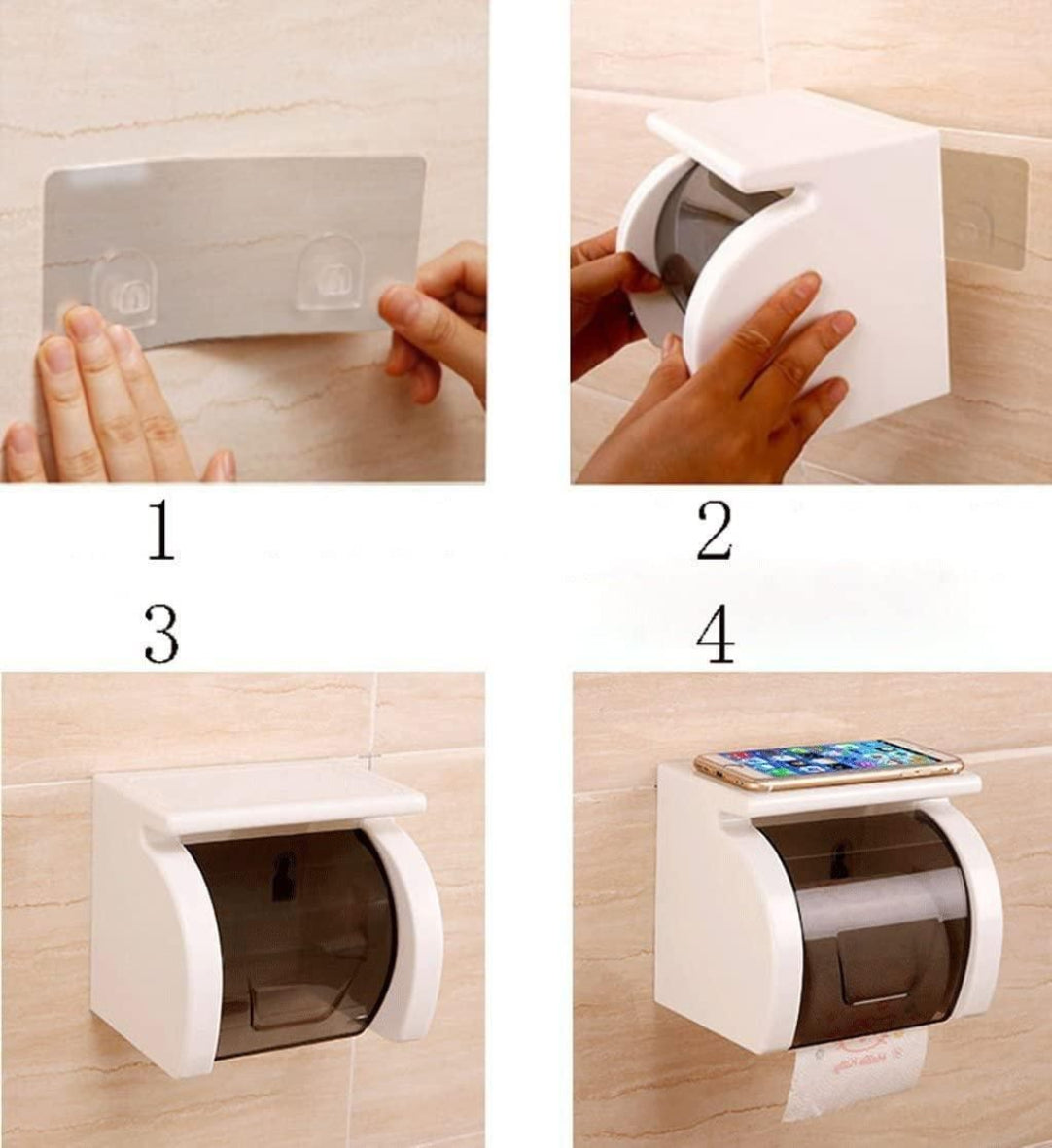 Toilet Paper Holder,Self-Adhesive roll Holder Paper .