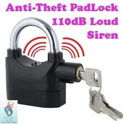 Motion Sensor Security Padlock Siren Alarm Lock .