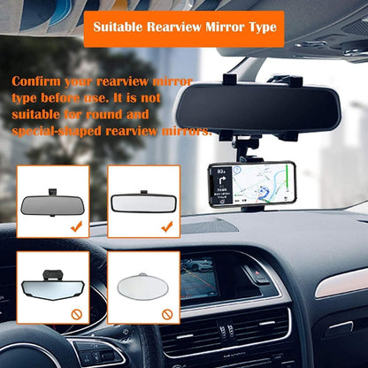 Rearview Mirror Phone Holder.