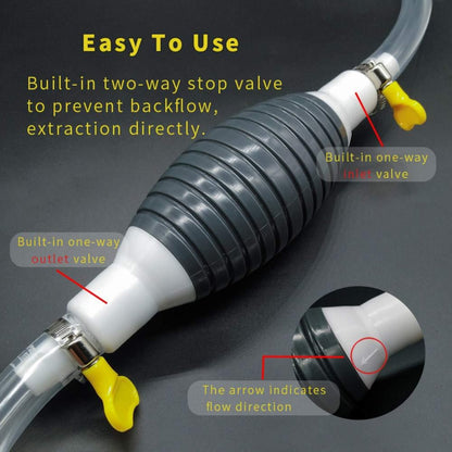 Newest High Flow Siphon Hand Pump Portable Manual Car Fuel Transfer Pump .