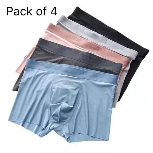 Men's Ice Silk Briefs Boxers (Buy Two Get Two Free )