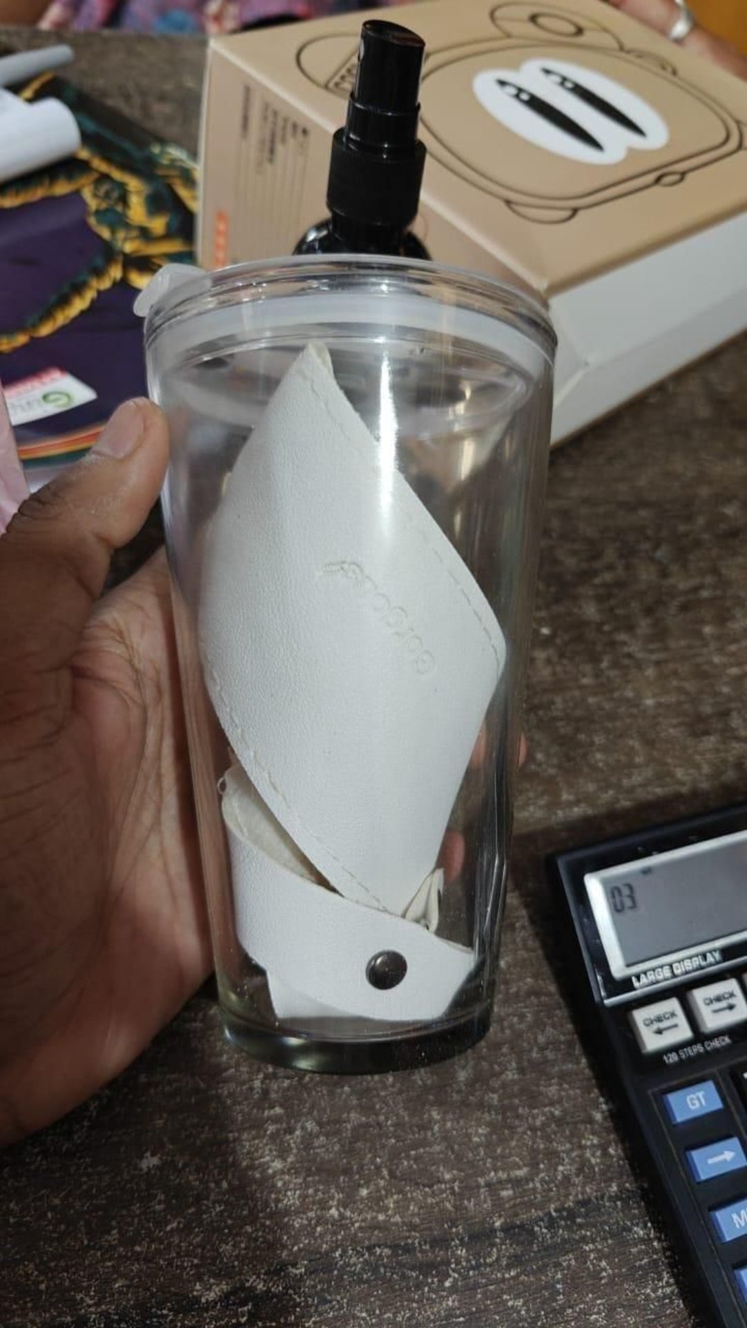 Glass Tumbler with Glass Straw and Lid .