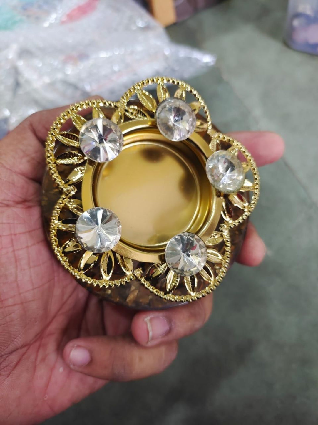 Stylish Stone Diya .