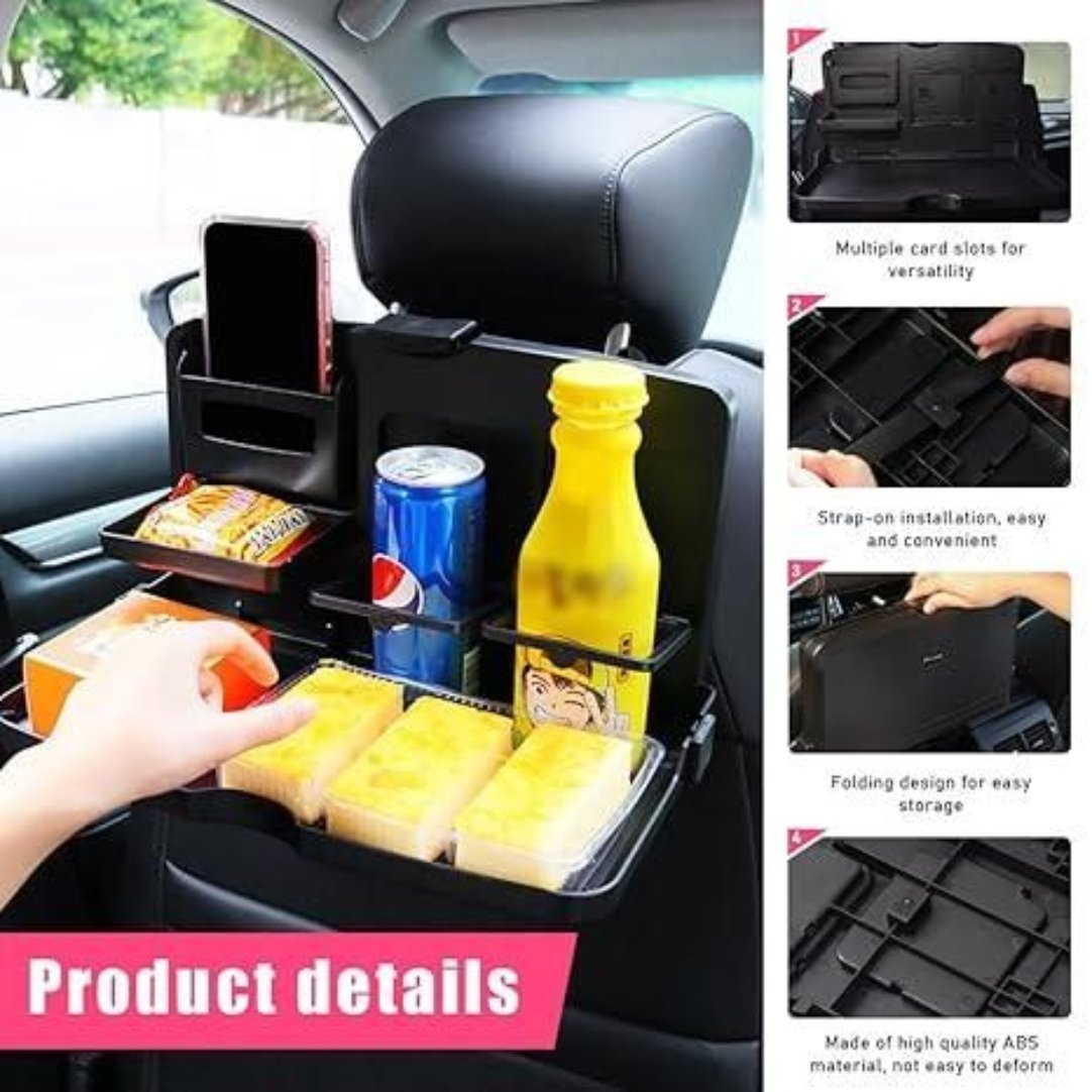 Car Travel Foldable Dining Food Tray .