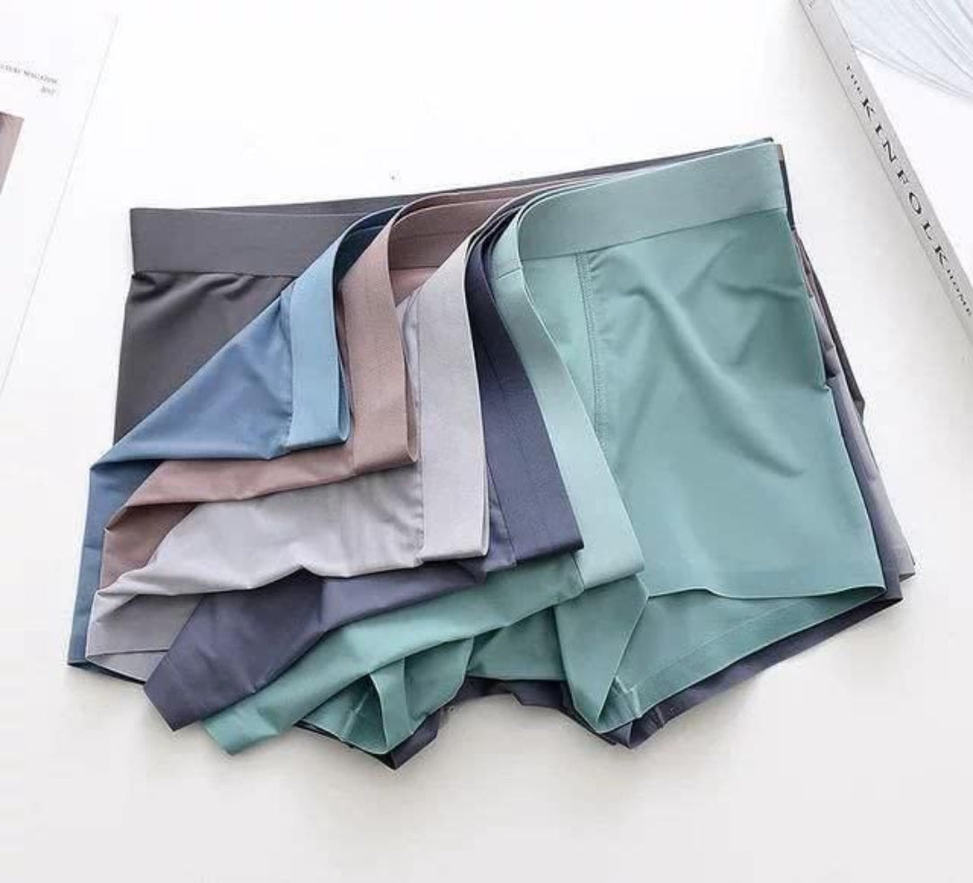 Men's Ice Silk Briefs Boxers (Buy Two Get Two Free )