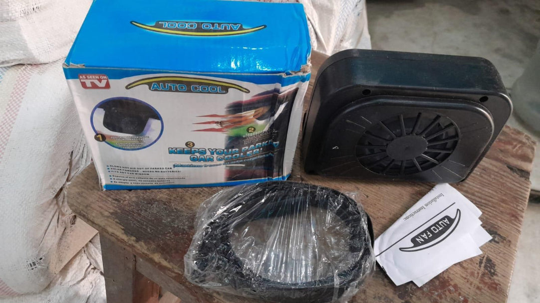 Solar Sun Power Car Auto Air Vent Cool Fan .