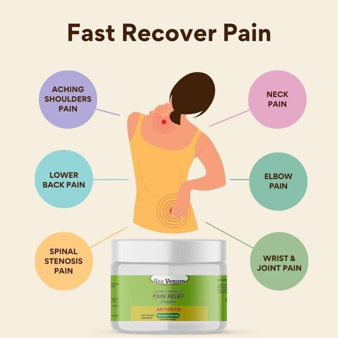 Bee Venom Ultra Strength Pain Relief Cream 100gram ( Buy One Get Two Free )