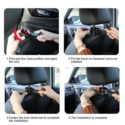 Car Seat Back Hooks with Phone Holder(Buy One Get One Free ).