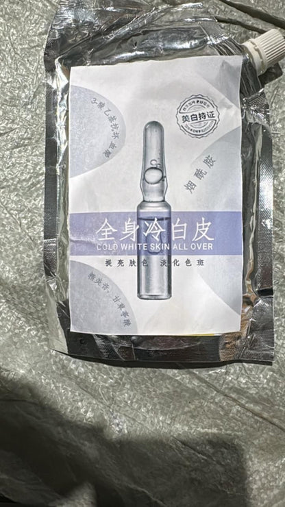 Product packaging with text on a white background