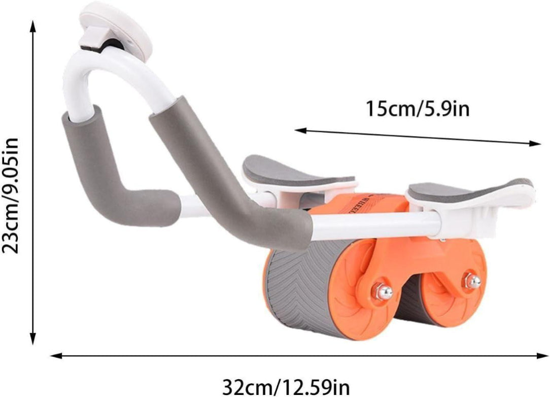 Measurement chart of a baby stroller attachment with dimensions labeled.