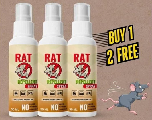 Rat Repellent Spray 50ML ( Buy One Get Two Free ) .