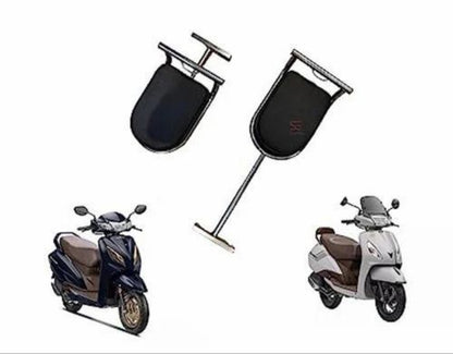 Two scooter mirrors with a white background