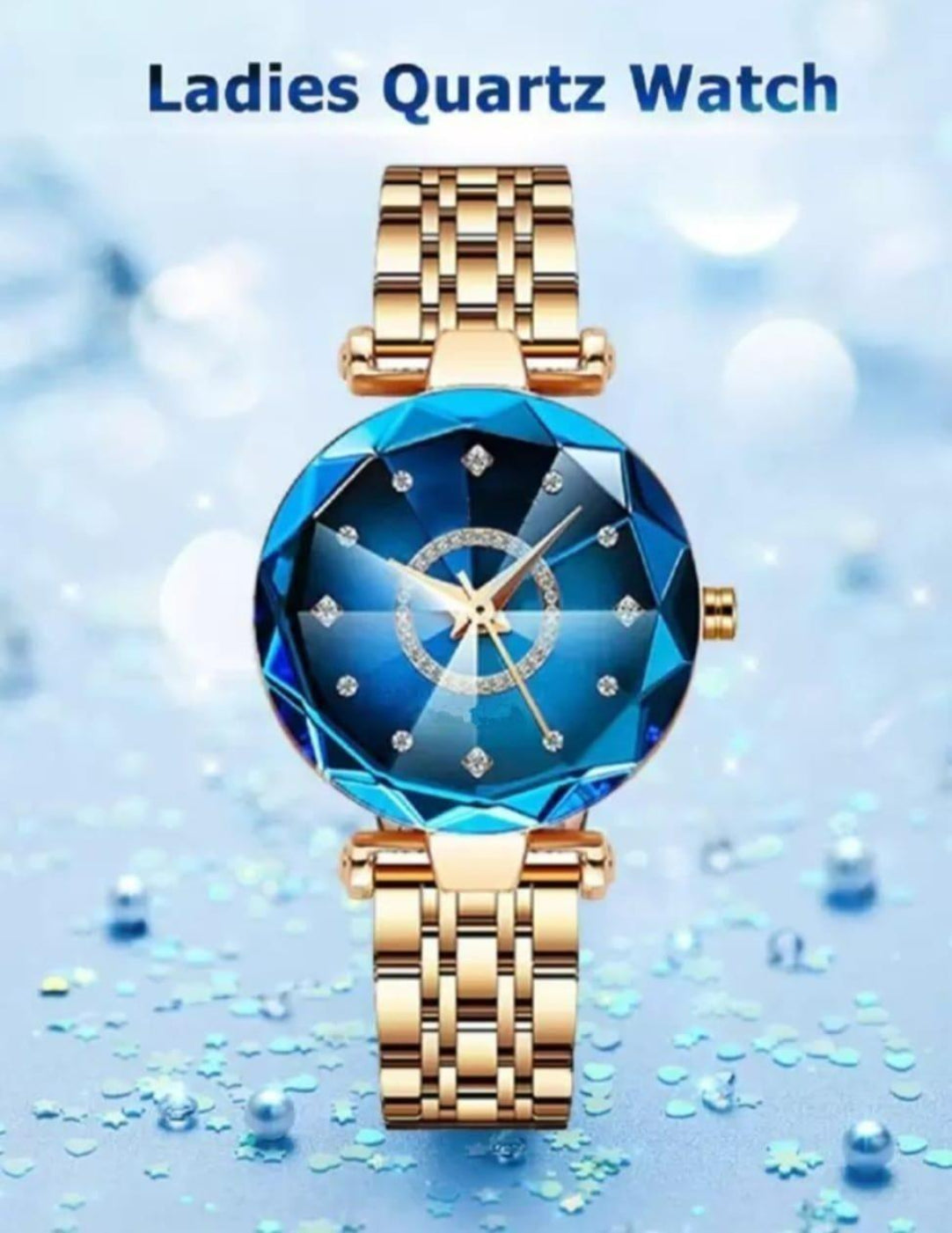Women's Beautiful Diamond Shape Watch ( Buy One Get One Free )