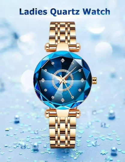 Women's Beautiful Diamond Shape Watch ( Buy One Get One Free )