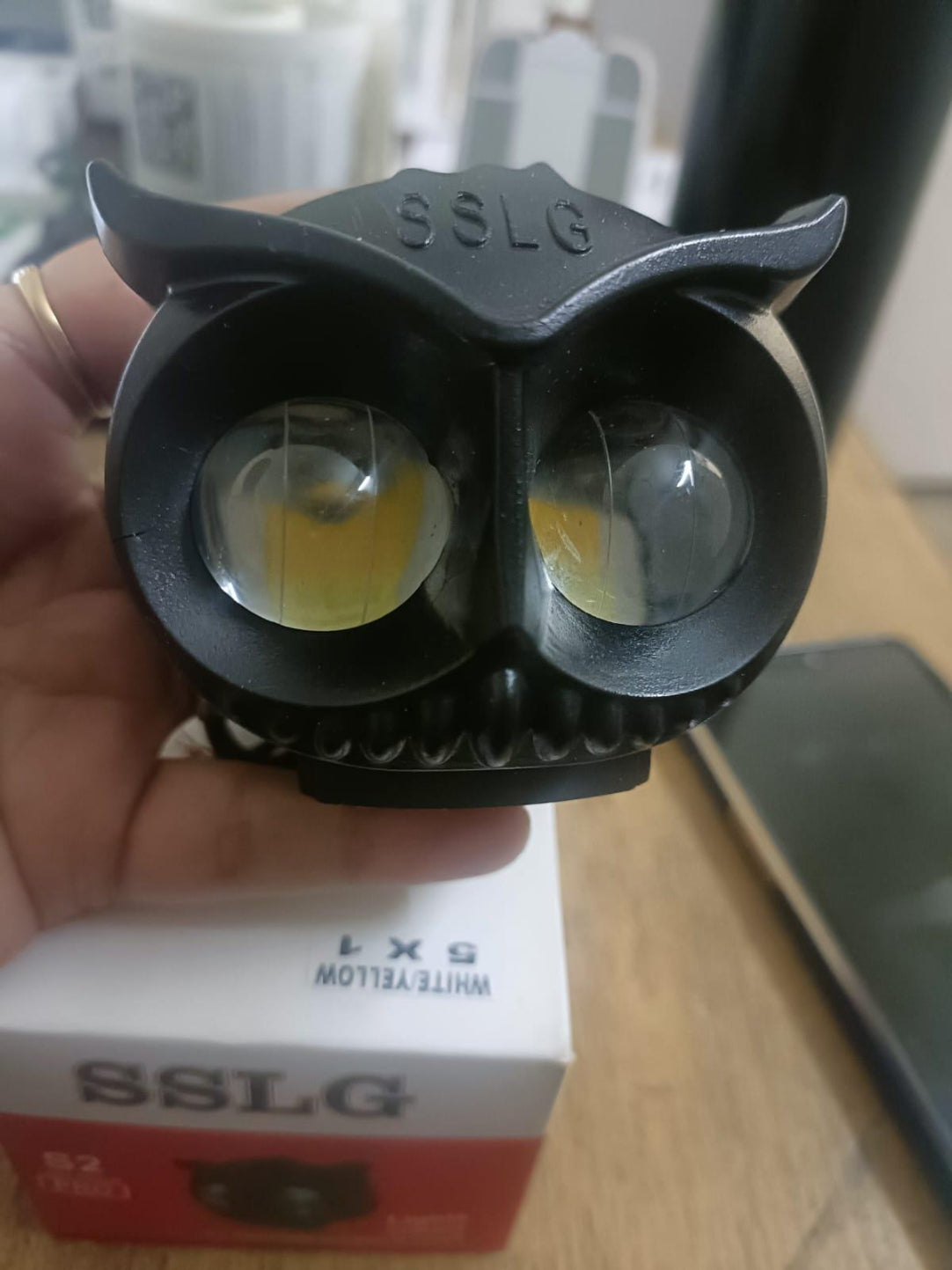 Owl Shape design motorcycle LED Fog light .