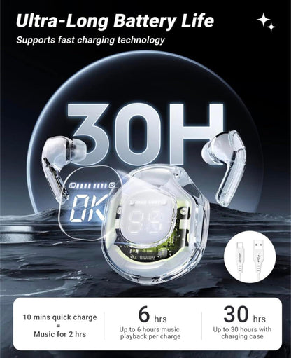 Ultrapods Pro 2 Wireless Earphones Bluetooth 5.3 Headphones LED Power Display .