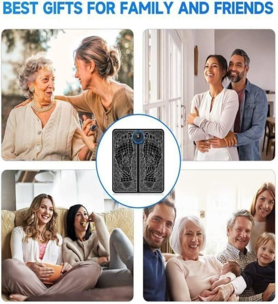 Vibrating Bubble Electric Ems Foot Massager Pad .